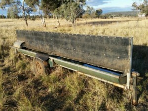 Long portable trough